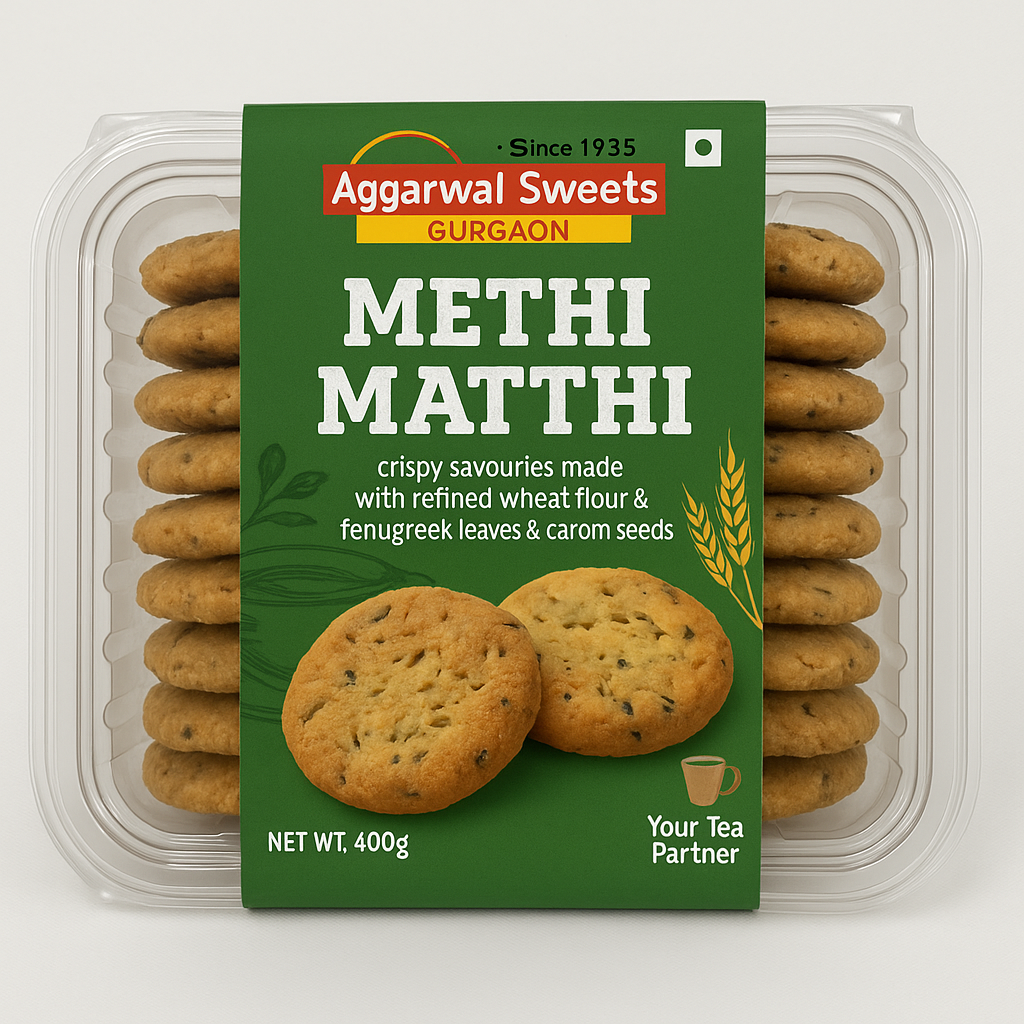 Methi Matthi – 400g By Aggarwal Sweets, Gurgaon | Since 1935